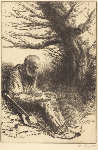 Old man, Old Tree (Öreg ember, öreg fa) alkotó: Alphonse Legros