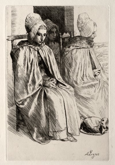 Parasztasszony Boulogne szomszédságában. alkotó: Alphonse Legros
