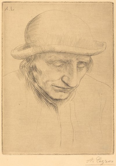 Kerek kalapos paraszt (Paysan avec chapeau rond) alkotó: Alphonse Legros
