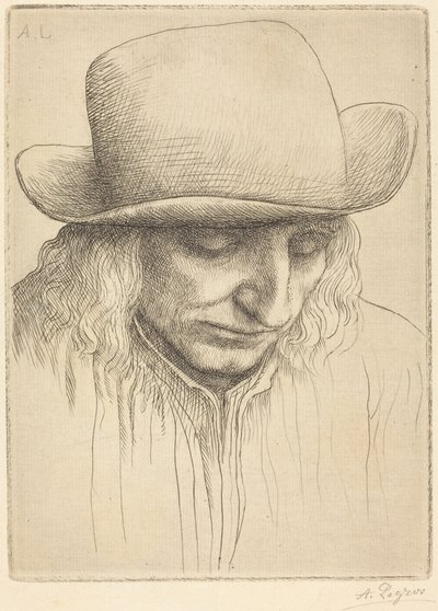 Paraszt kerek kalapban alkotó: Alphonse Legros