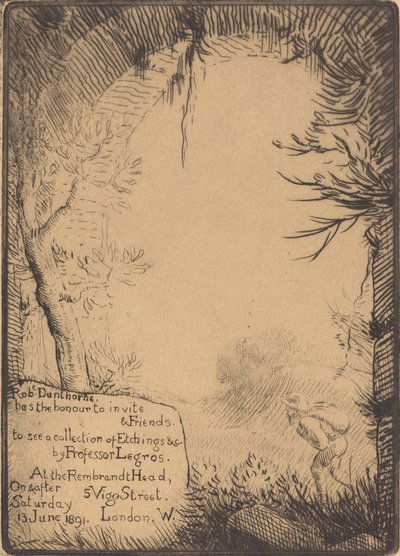 Kiállításhoz készült tányér a Dunthorne Home-ban A tányér kiállításra készült a... alkotó: Alphonse Legros