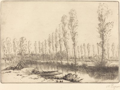 Nyárfák Amiens közelében alkotó: Alphonse Legros