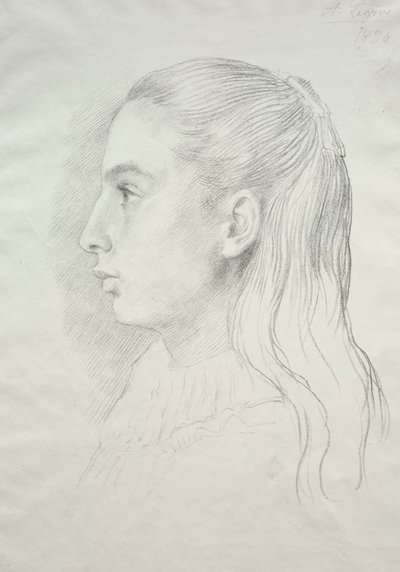 Legros E. Nora kisasszony portréja alkotó: Alphonse Legros