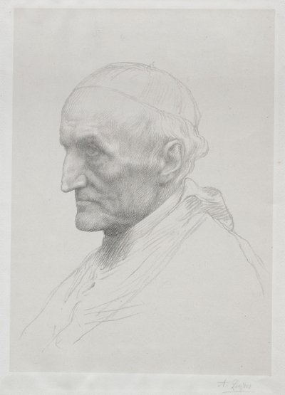 Manning bíboros portréja 2. tábla. alkotó: Alphonse Legros