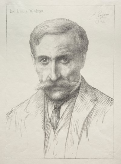 Dr. Louis Vintras portréja alkotó: Alphonse Legros
