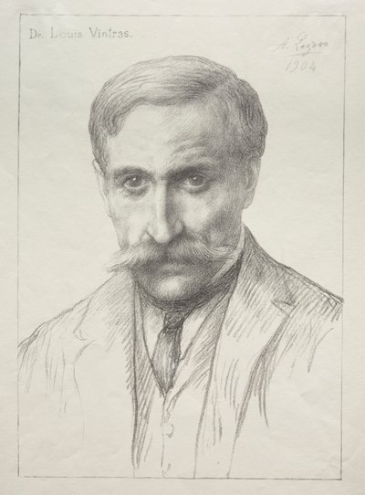 Portré Dr. Louis Vintras. alkotó: Alphonse Legros