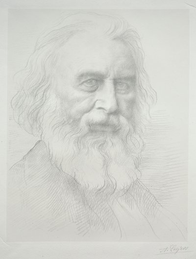 Henry Wadsworth Longfellow portréja, 2. tábla. alkotó: Alphonse Legros