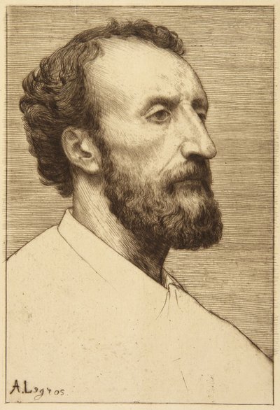 J. Dalou portréja alkotó: Alphonse Legros