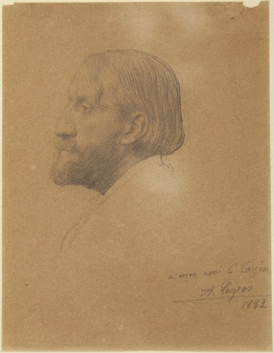Jean-Charles Cazin portréja (?) alkotó: Alphonse Legros