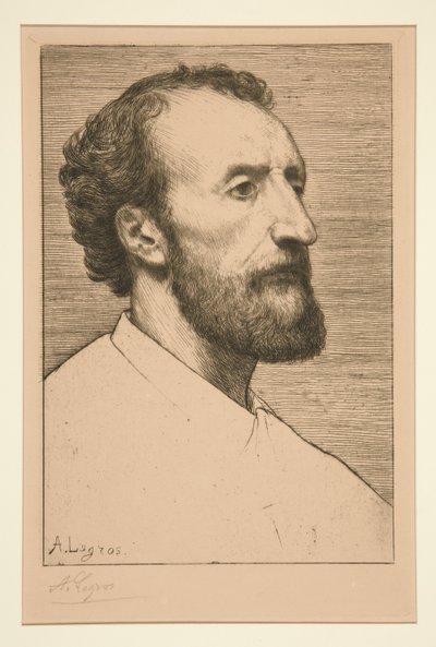 Jules Dalou portréja alkotó: Alphonse Legros