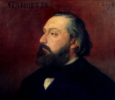 Leon Gambetta (1838-1882) francia politikus portréja. Alphonse Legros (1837-1911) festménye 1875-ből. Orsay Múzeum. alkotó: Alphonse Legros