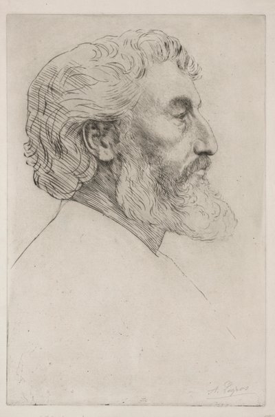 Sir Frederick Leighton portréja (első tábla) alkotó: Alphonse Legros