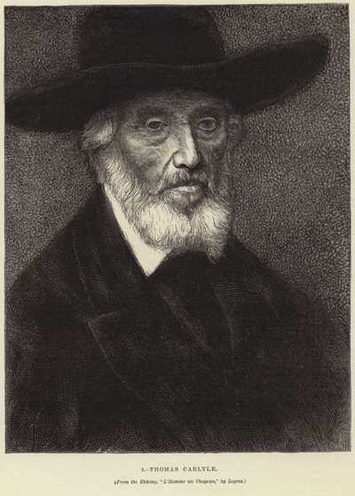 Thomas Carlyle portréja alkotó: Alphonse Legros