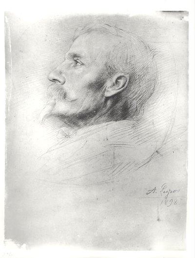 Walter Crane (1845-1915) portréja alkotó: Alphonse Legros