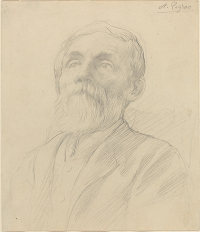 Egy öregember portréja. alkotó: Alphonse Legros
