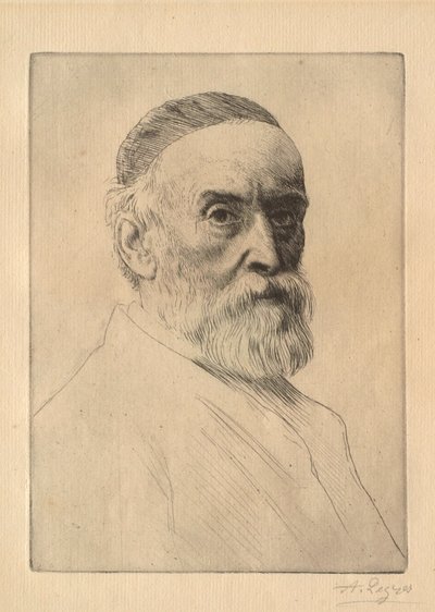 G. F. Watts (1817–1904) festőművész portréja alkotó: Alphonse Legros