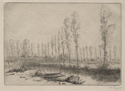 Amiens közelében, tőzeglápok alkotó: Alphonse Legros