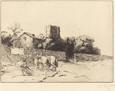 Plébánia fala (Le mur du presbytere) alkotó: Alphonse Legros