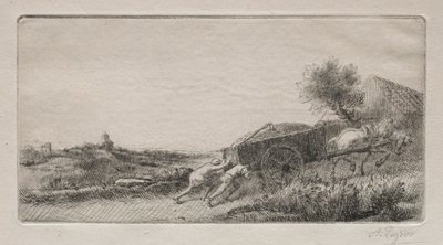A széna behozatala. alkotó: Alphonse Legros