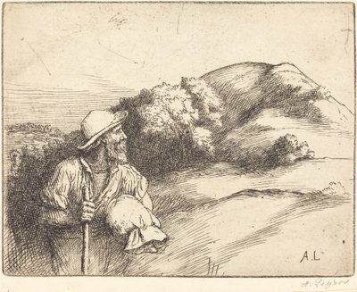 Visszatérés a mezőkről (Le retour des champs) alkotó: Alphonse Legros