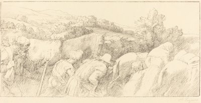A parasztok visszatérése alkotó: Alphonse Legros