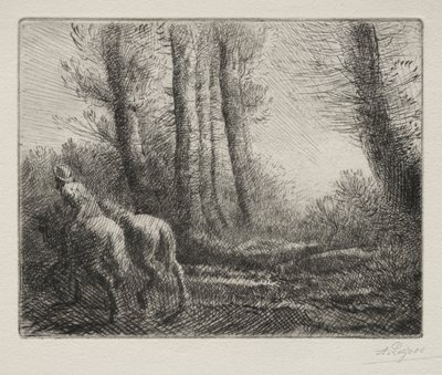 Visszatérve a Földművelésből alkotó: Alphonse Legros