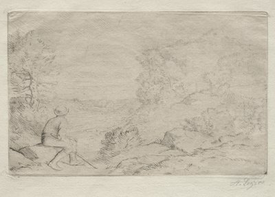 Sziklák. alkotó: Alphonse Legros