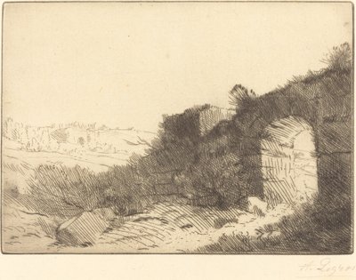Római rom (Ruine romaine) alkotó: Alphonse Legros
