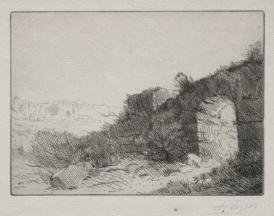 Római romok. alkotó: Alphonse Legros