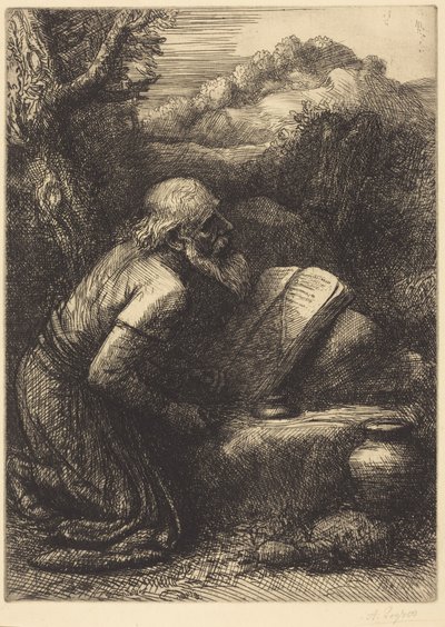 Szent Jeromos, 2. tábla alkotó: Alphonse Legros