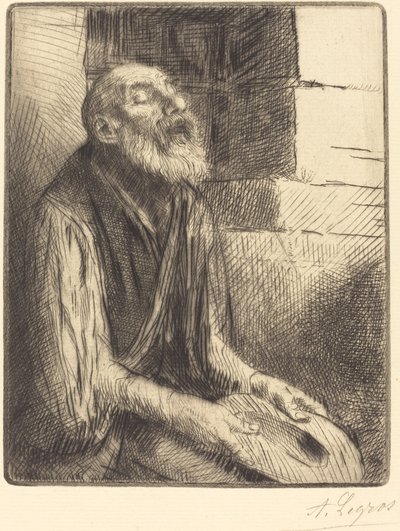 Ülő koldus Mendiant assis. alkotó: Alphonse Legros