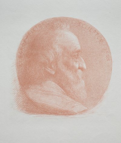 Önarckép, 2. sz. medál (11. tábla) alkotó: Alphonse Legros