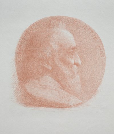 Önarckép, 2. számú medál 11. tábla. alkotó: Alphonse Legros