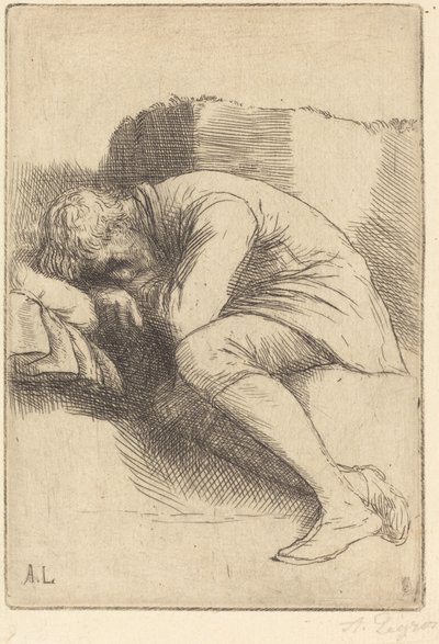 Sleeper Alvó. alkotó: Alphonse Legros