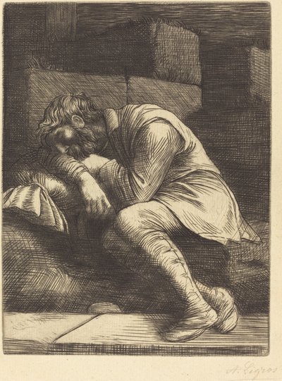 Alvó koldus alkotó: Alphonse Legros