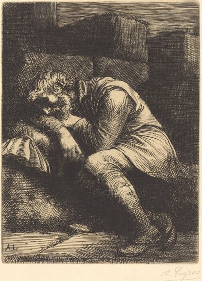 Alvó Koldus alkotó: Alphonse Legros