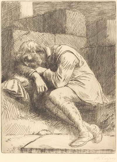 Alvó Koldus alkotó: Alphonse Legros