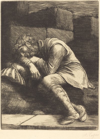 Alvó koldus Alvó koldus. alkotó: Alphonse Legros