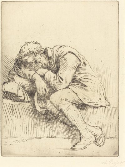 Alvó koldus Alvó koldus. alkotó: Alphonse Legros