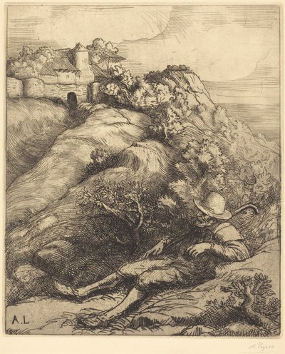 Alvó pásztor alkotó: Alphonse Legros