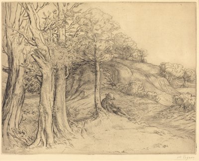 Magány (Magány (Tájkép)) alkotó: Alphonse Legros