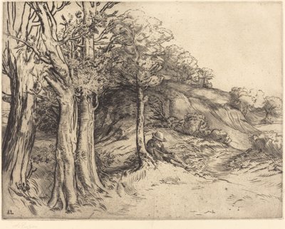 Magányosság Magányos táj. alkotó: Alphonse Legros