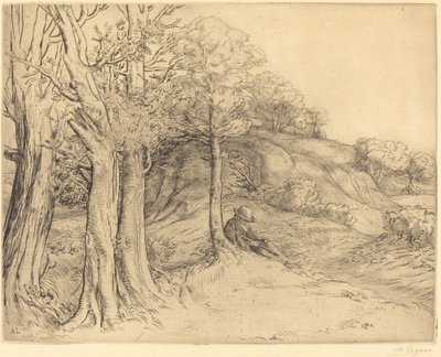 Magányosság Magányos táj. alkotó: Alphonse Legros