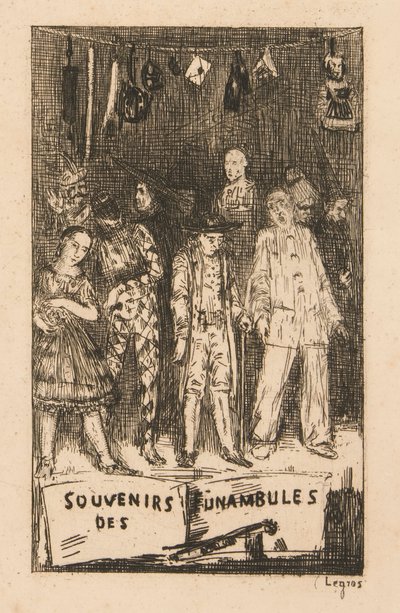A Funambulisták emlékei alkotó: Alphonse Legros