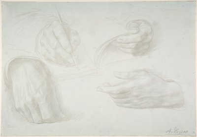 Kéztanulmányok alkotó: Alphonse Legros
