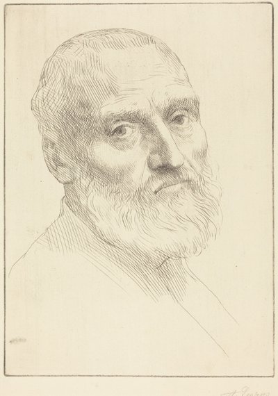 Tanulmány egy férfifejhez alkotó: Alphonse Legros