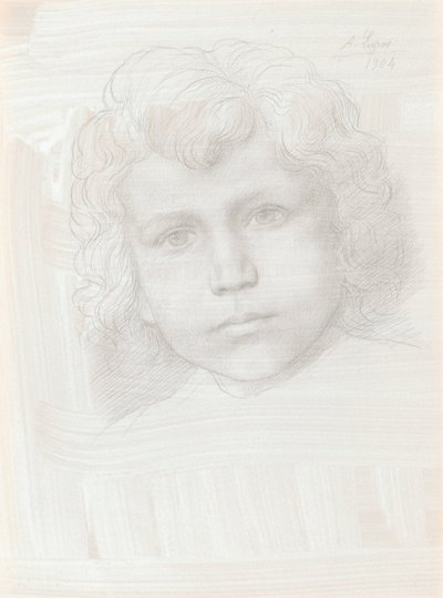 Tanulmány az Ámor fejéről, 1904. alkotó: Alphonse Legros