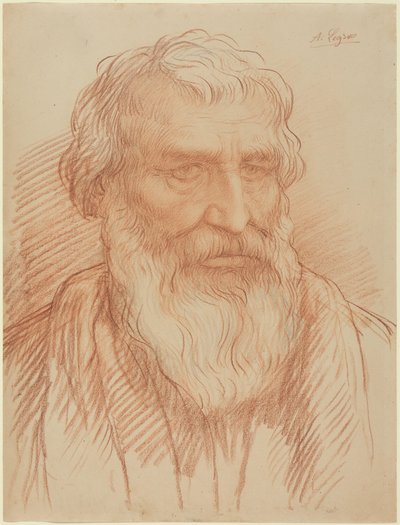 Fejtanulmány alkotó: Alphonse Legros