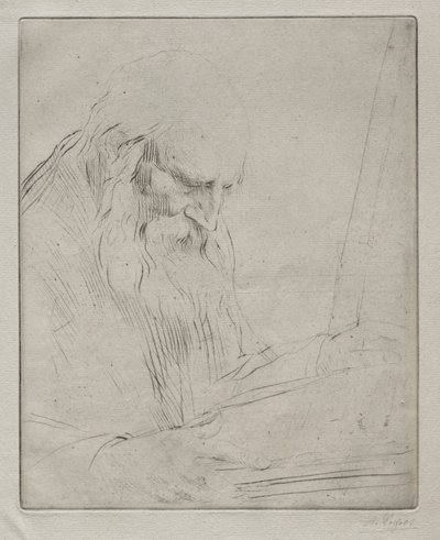 Tanulmány egy olvasó emberről alkotó: Alphonse Legros
