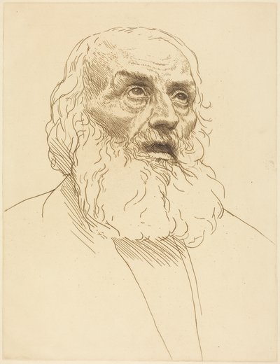 Egy öregember tanulmánya (Etude de vieillard) alkotó: Alphonse Legros